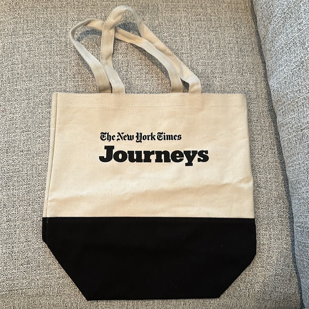 The New York Times Journeys Tote bag